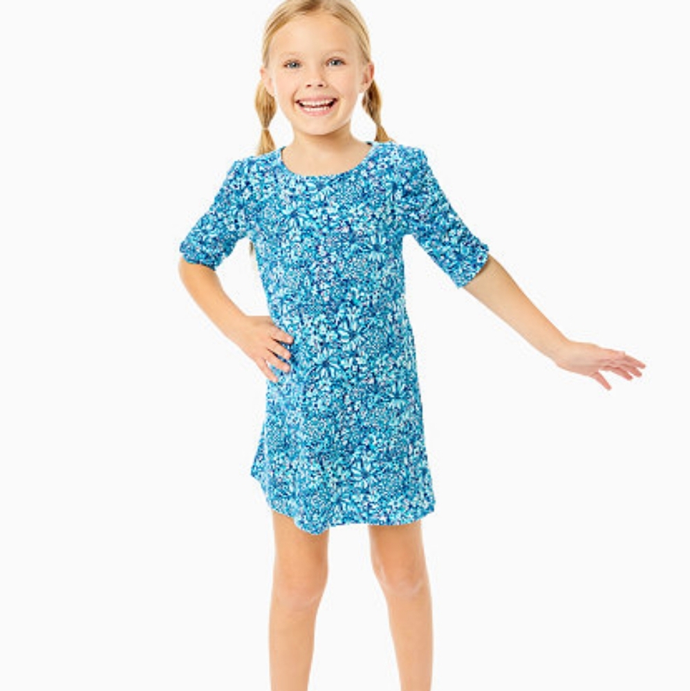 Lilly Pullizer Belden Girls Floral Dress for Kids Size Small - Two (2) Available